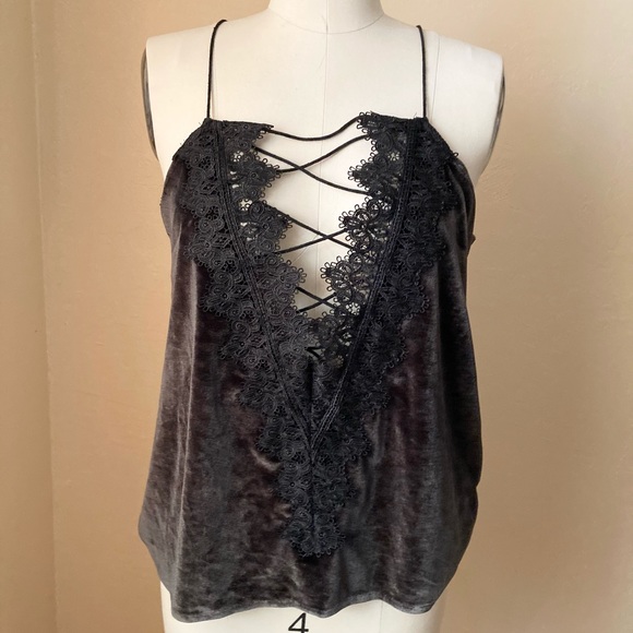 AMT Camisole Tank Top S Crush Velvet - Picture 1 of 4
